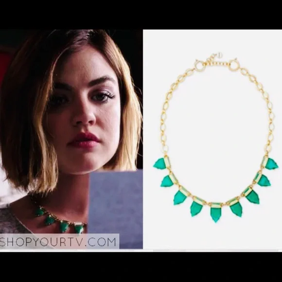 :: S&D Eye Candy Emerald Green + Gold Necklace - Picture 6 of 8